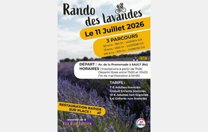 RANDONNEE DES LAVANDES 2026